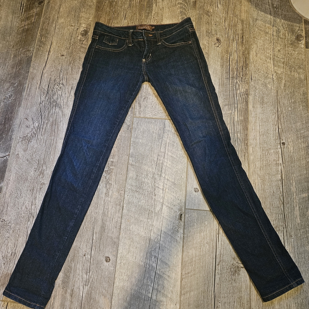 Frankie B. Women's Deep Indigo Skinny Jeans